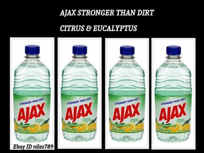 4 Pack Ajax Lasting Citrus & Eucalyptus All Purpose Cleaner 16.9 oz No residue