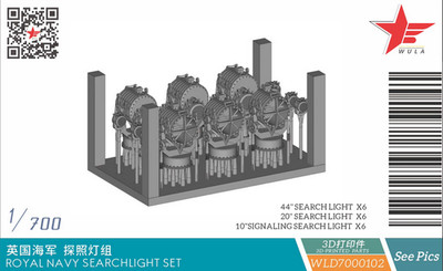 WULA MODELS WLD7000102 1/700 ROYAL NAVY SEARCHLIGHT SET