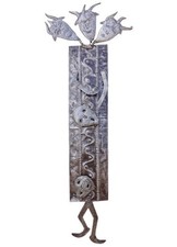 6 of 14 Ghede Voodoo Metal Art Haitian Sculpture 10.5" x 32" x 1"