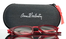ANNE ET VALENTIN Flora 2 20B18 Red Womens Semi Cat Eye Eyeglasses 46-20-145