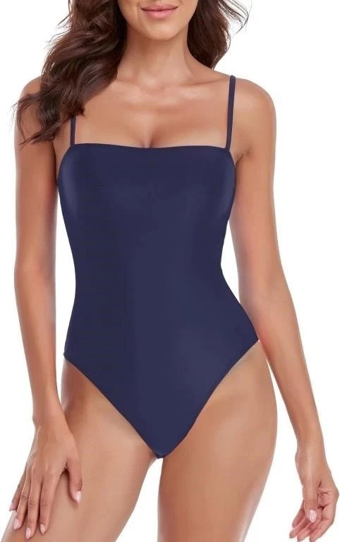 RELLECIGA Slip bikini a vita alta da donna, nero, S