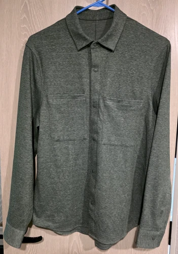 LULULEMON LM3CZMS City Excursion Snap Jacket Men's XL Dark Green - product listing photo