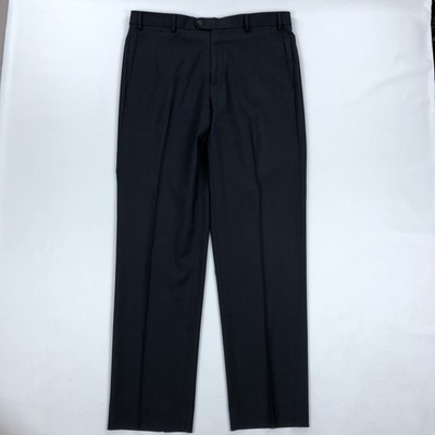 Zanella Todd Men's 35x34 Navy Blue 100% Wool Flat Front Dress Pants