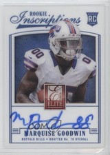 2013 Panini Elite Rookie Inscriptions Blue Ink Marquise Goodwin #36 Auto 0q3