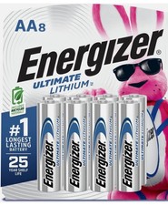 Energizer Ultimate Lithium AA Batteries 8 Pack L91SBP-8 BRAND NEW