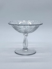 Vtg Fostoria Clear Comport Etch #342 Bouquet 1949-1959