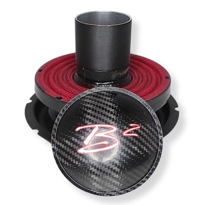 B2 Audio Rampage 6'' Re-cone Kit Drop  1-Ohm 2'' Coil Carbon Fiber