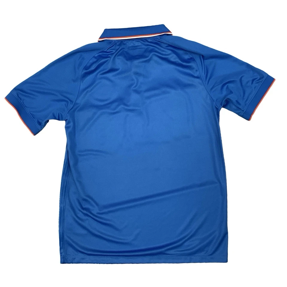 Camiseta Nike India Para Hombre Mediana Azul Cricket Polo Sahara Star 2011 Dri Fit Foto 2 de 4