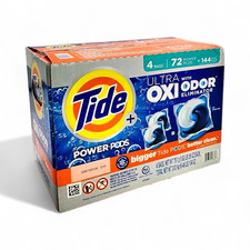 Tide Power Pods Laundry Detergent Pacs  Ultra OXI - 72 Count