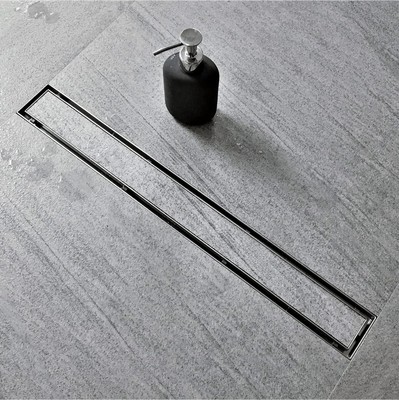 Neodrain 60-Inch Linear Shower Drain with Tile Insert Grate Professional Brushed