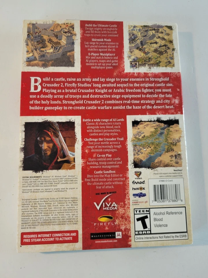 Stronghold Crusader II (PC, 2014) Brand New Sealed With Sleeve - Image 2 of 3