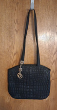 VTG Valentino Orlandi Black Quilt Top Handle Tote Shoulder Bag Satchel
