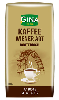 Gina Kaffee Wiener Art ganze Bohnen (2x1kg)