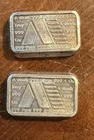 Two1oz .999 Fine Silver A-Mark Stackable Chunky Bar, 1981 USVI Ingot Co#191À