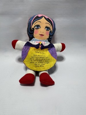 Vintage Snow White Cloth Story Book Rag Doll Flip Up Skirt