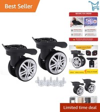 Luggage Wheels Universal Fit Suitcase Trolley Replacement Double Row Mute