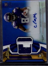 2013 Finest #RAP-CP Cordarrelle Patterson Rookie Patch Auto Blue Refractor #/99