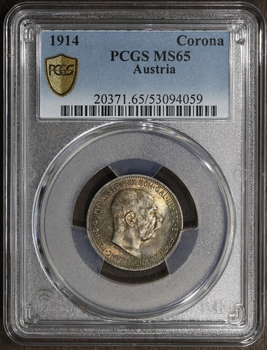 1914年オーストリア コロナ 銀貨　PCGS MS64 1914 Year Austrian Coins for sale | eBay