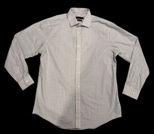 Tommy Hilfiger Mens Pink Blue Shirt Plaid Check Print Size L Button Up Pocket