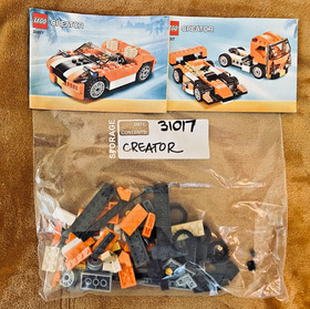 LEGO Creator ~31017 Sunset Speeder 3 in 1~ 100% Complete w/ Manuals NO BOX