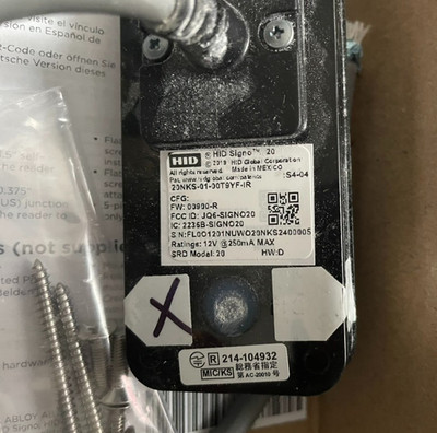 Zutrittskontrolle HID Signo 20 Lesegerät 20NKS-01 SEOS Profil