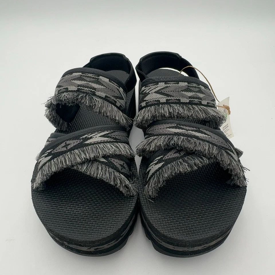 Sandalias cómodas sin cordones negras doble diamante Teva Flatform Ceres, talla 10 M Foto 4 de 4