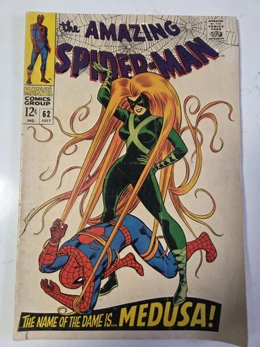Marvel The Amazing Spider-Man #62 GD 1968 Medusa Silver Age Comic