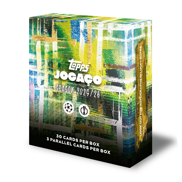 Topps Jogaço UEFA  Hobby Box - 30 Cards - Brazil exclusive! 3 Numbered, 50% auto