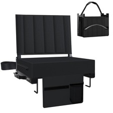 Stadium Seat for Bleachers with Back Support and Cushion, Bleacher Seats with...