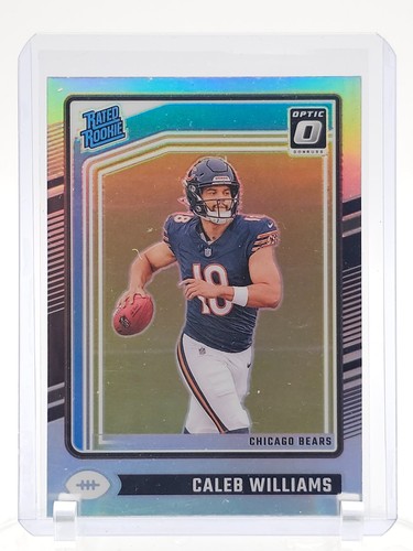 CALEB WILLIAMS 2024 DONRUSS OPTIC RATED ROOKIE HOLO PRIZM ROOKIE RC #201 Q3403