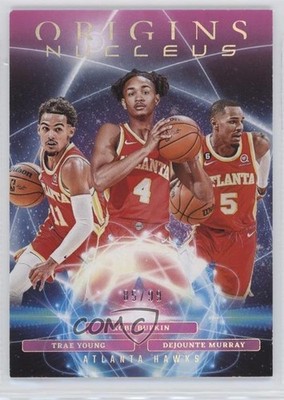 2023 Panini Origins Nucleus Pink 85/99 Trae Young Dejounte Murray Rookie RC 07qd