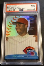 2000 KEN GRIFFEY JR. FINEST REFRACTOR PORTRAIT #146  PSA 9 REDS HOF POP 7  (514)