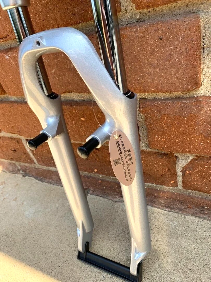 Bicycle Alloy 26" Suspension Fork 1" Threaded  Disc Brake Mount MTB Bikes - Image 3 of 4