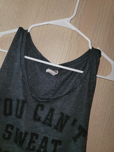 Pink By Victoria's Secret You Cant Sweat With Us Active Muscle Tank Size Medium - Picture 4 of 6
