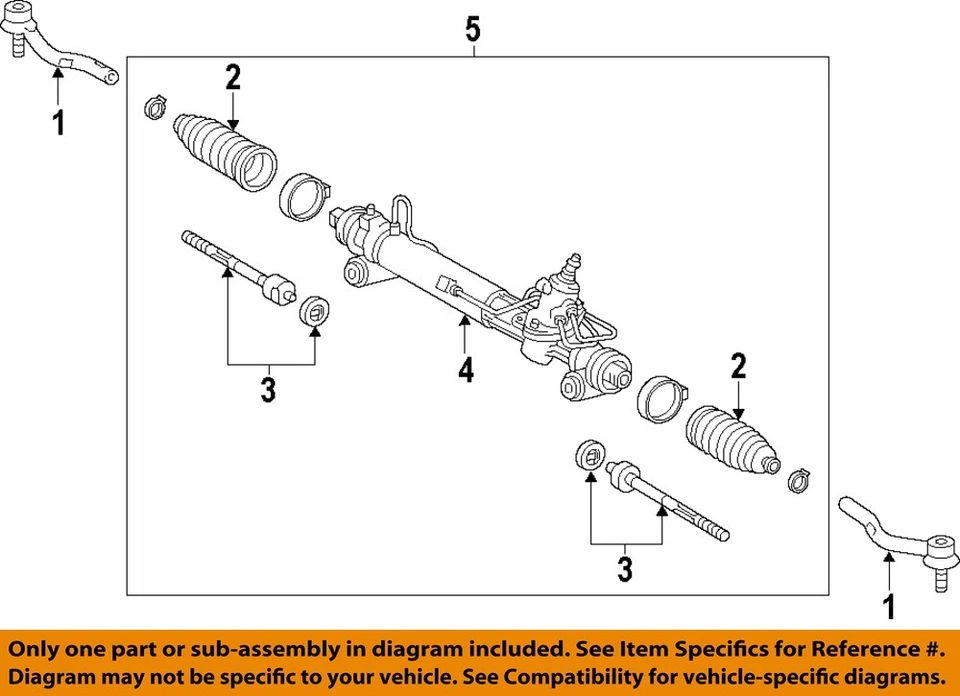 Used Rack and Pinion Assembly fits: 2014 Toyota 4 runner power rack and pinion G Foto 3 de 4