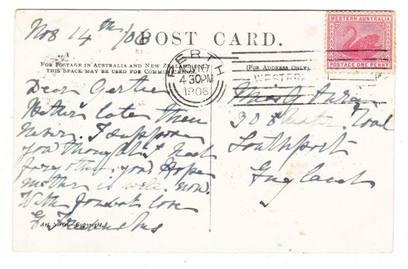 パース ポストカード ウェスタンオーストラリア シドニー