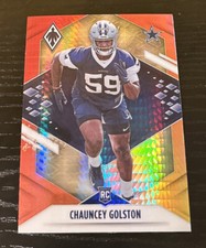 2021 Panini Phoenix Chauncey Golston Rookie Fire Burst Prizm