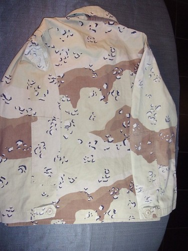 USGI ARMY USMC MARINE CORPS CHOCOLATE CHIP 6 COLOR COMBAT OIF I JACKET MEDIUM - Picture 8 of 9