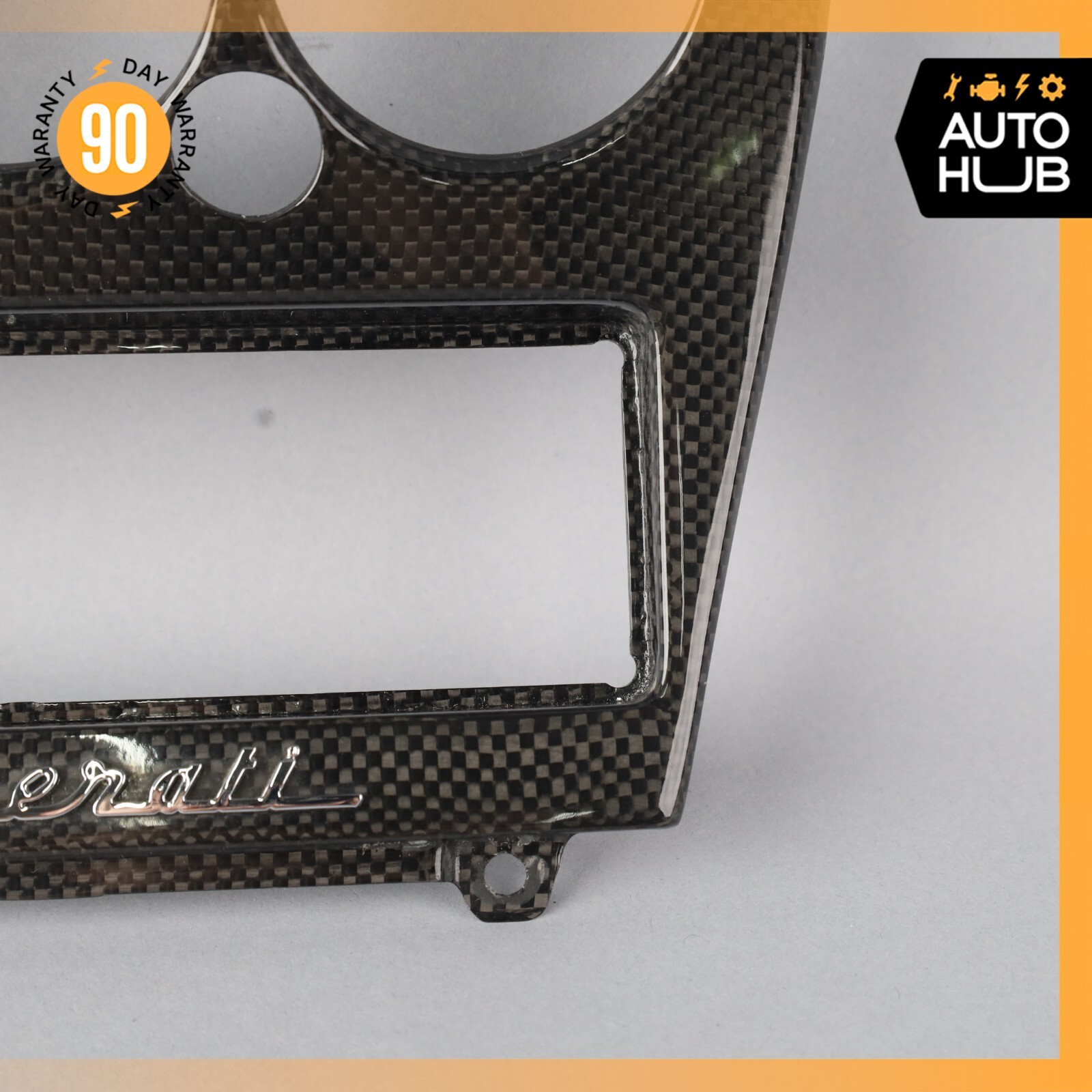 05-07 Maserati M138 GranSport Spyder Center Console Trim Bezel Carbon OEM 46k