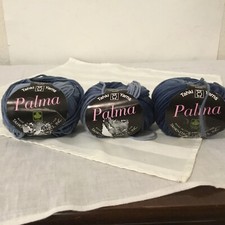  3 Tahki Palma Organic Cotton Yarn 007 Blue Gradient 1.75oz 98 yds Each