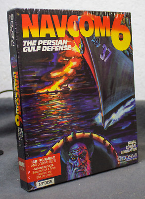 Navcom 6 NEU von COSMI The Persian Gulf Defense für IBM PC MS-DOS Disk Selten