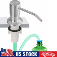 Kitchen Soap Dispenser with Extension Tube - Adjustable Under Sink Design