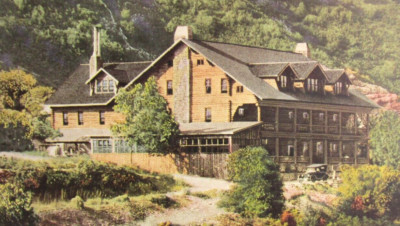 1920 OGDEN CANYON UTAH Postcard The Hermitage Ogden UT, Auto, Yellowstone cancel
