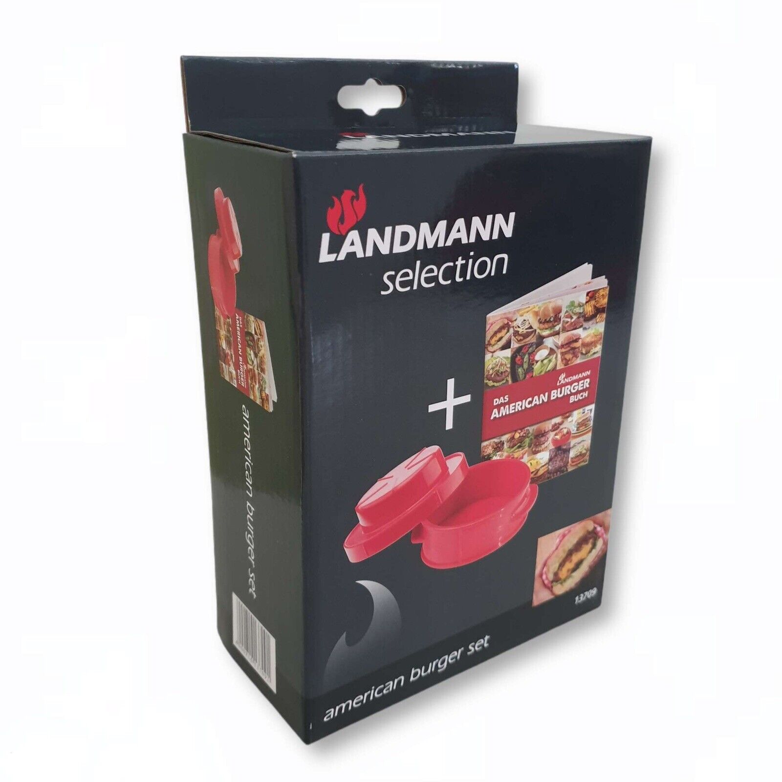 NEU Landmann Selection American Burger Set Burgerpresse 2in1 inkl Rezeptbuch