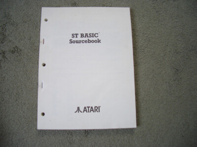 ATARI ST Basic Sourcebook ( 206 Seiten )  NEU + ungelesen  Sammlerstück