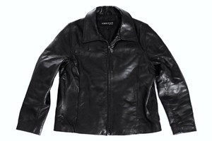 AMBITION NEW YORK JUNIORS WOMENS GENUINE BLACK LEATHER JACKET SZ 14 LARGE BLAZER | eBay