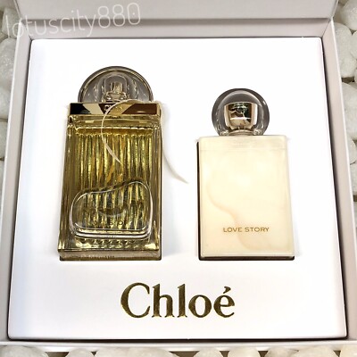 CHLOE LOVE STORY 75ml EDP SPRAY+ 100ml PERFUME BODY LOTION SET