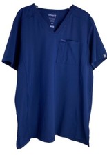 Urbane Performance Scrub Top Men  s Size Extra Large Quick Cool Breathable Blue