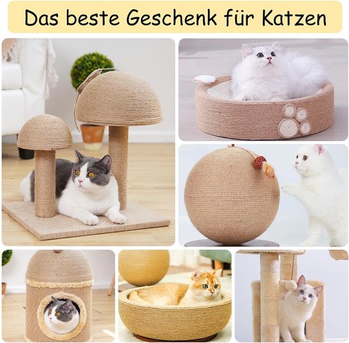 Sisalseil Schnur 8mm Kratzbäume Kratzbaumseil 100m Katzespielzeug für Kratzbaum - Bild 14 von 19