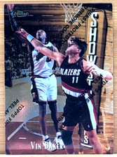1997-98 TOPPS FINEST VIN BAKER SHOWSTOPPERS RARE GOLD UNPEELED